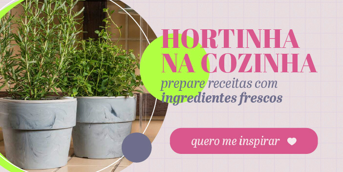 Horta na cozinha: kits completos para cultivar temperos e ervas aromáticas.